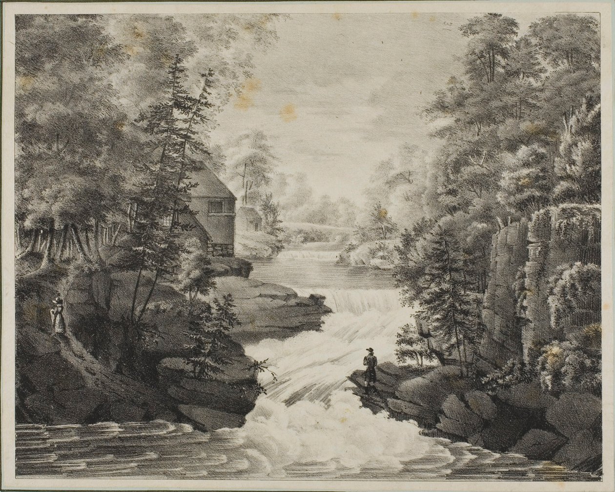 Landschap met waterval door Pendleton