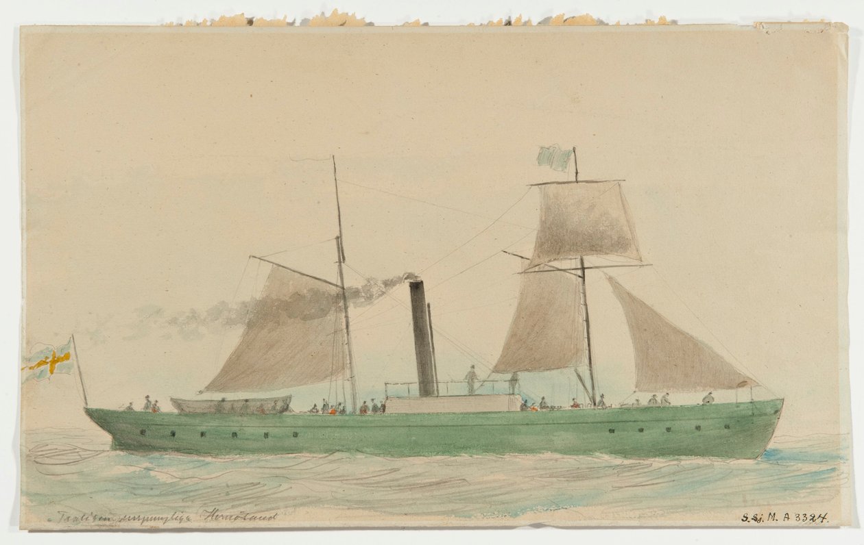 Stoomschip HERNOSAND door Per Wilhelm Cedergren