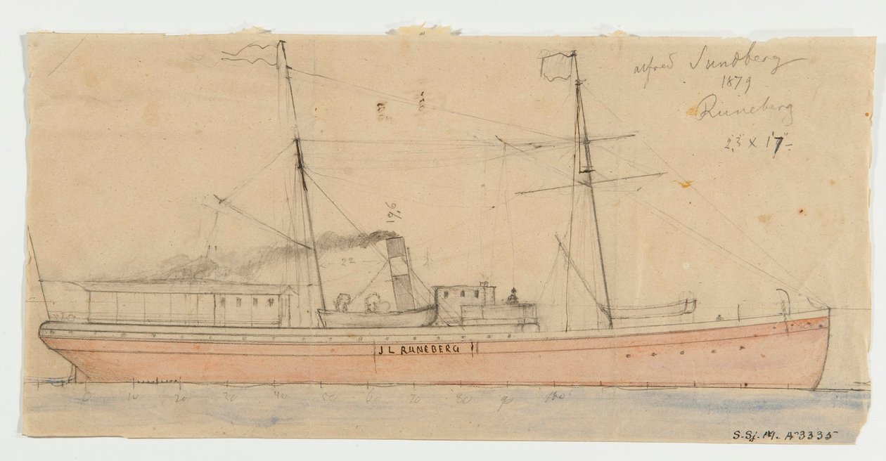 Stoomboot J.L. RUNEBERG door Per Wilhelm Cedergren