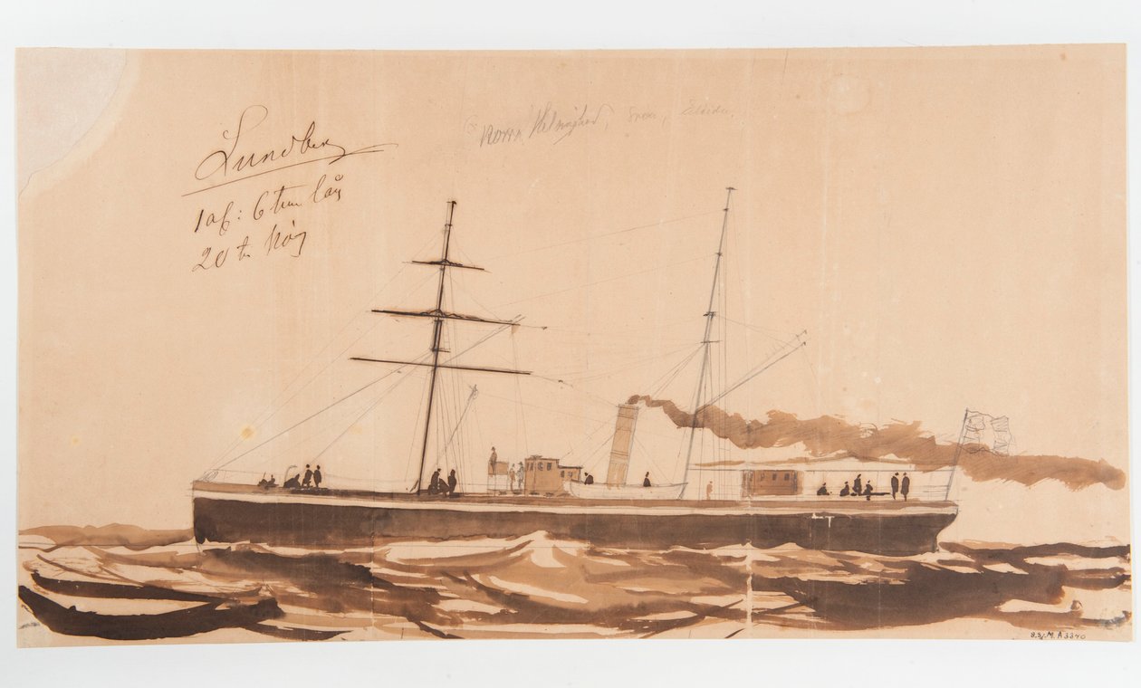 Stoomschip NORRA HELSINGLAND door Per Wilhelm Cedergren