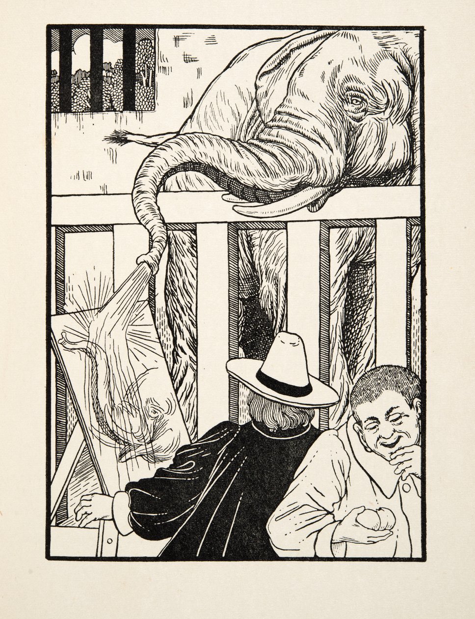 Een Gevoel van Belachelijkheid, uit Honderd Anekdotes van Dieren, uitgegeven 1924 door Percy J. Billingshurst