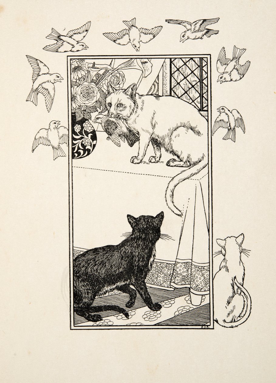 Een bijzondere tussenkomst, uit Honderd anekdotes van dieren, uitgegeven 1924 door Percy J. Billingshurst