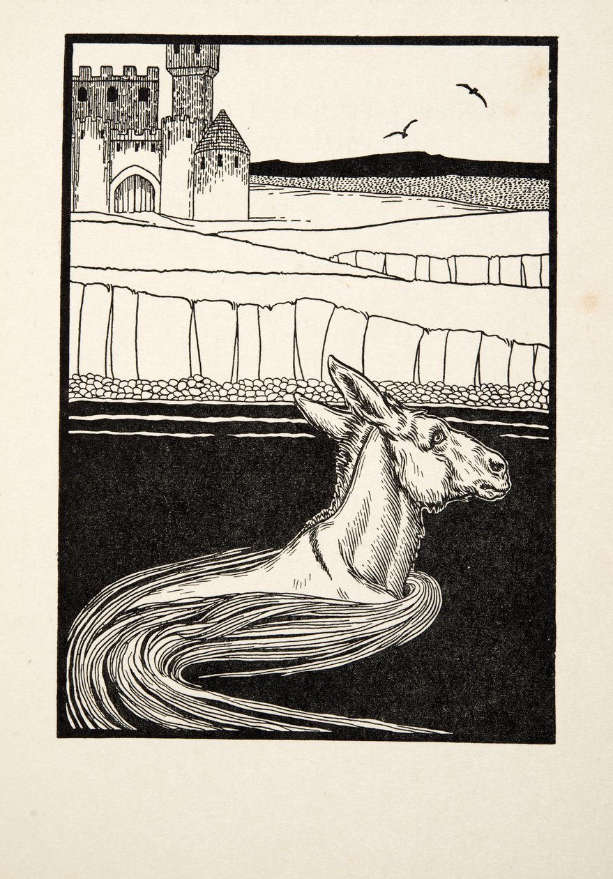 Een ezel weggegooid, uit Honderd anekdotes van dieren, pub. 1924 door Percy J. Billingshurst