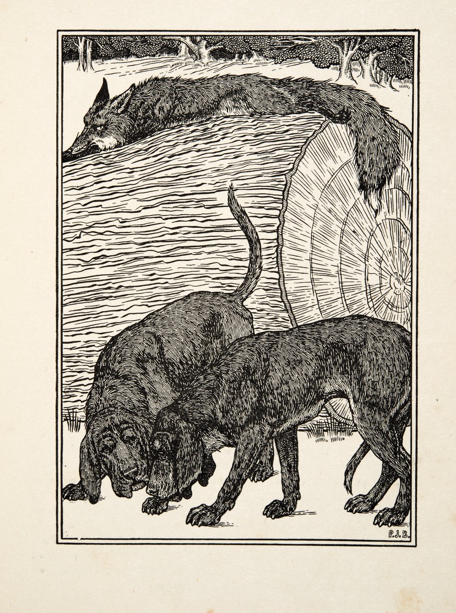 Sluw als een Vos, uit Honderd Anekdotes van Dieren, uitgegeven 1924 door Percy J. Billingshurst
