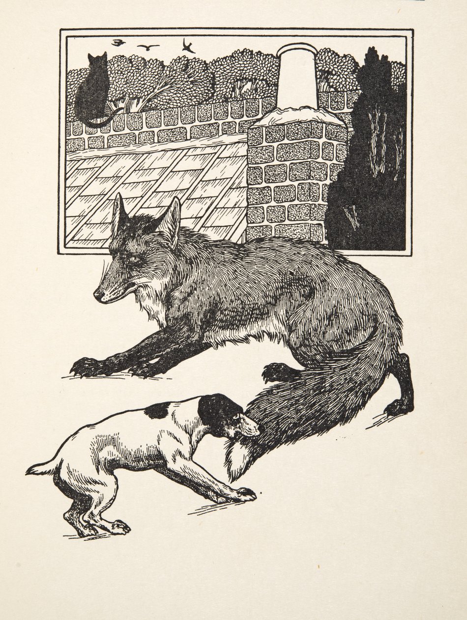 Vossenjacht, uit Honderd anekdotes van dieren, pub. 1924 door Percy J. Billingshurst