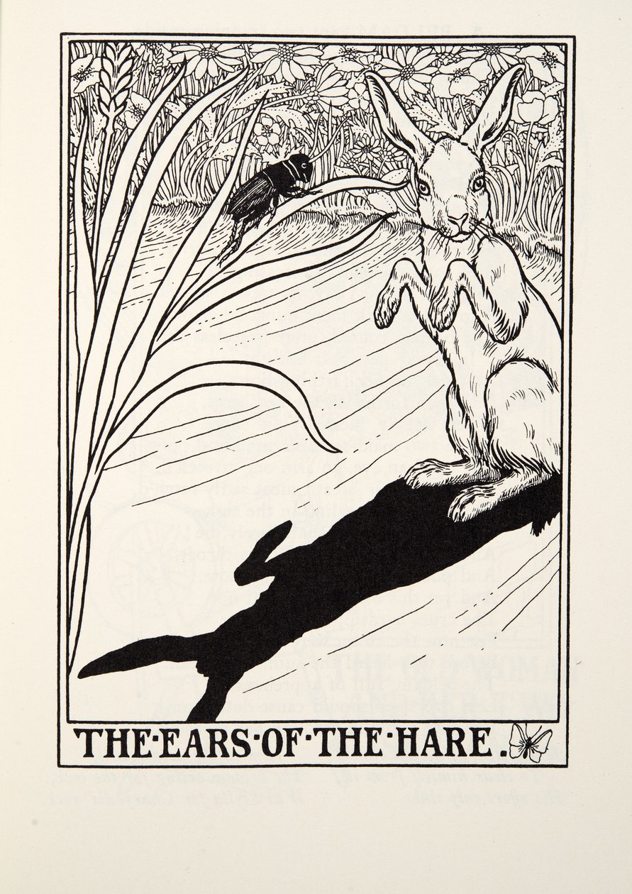 De Oren van de Haas, uit Fontaine Fabels, uitgegeven 1905 door Percy J. Billingshurst