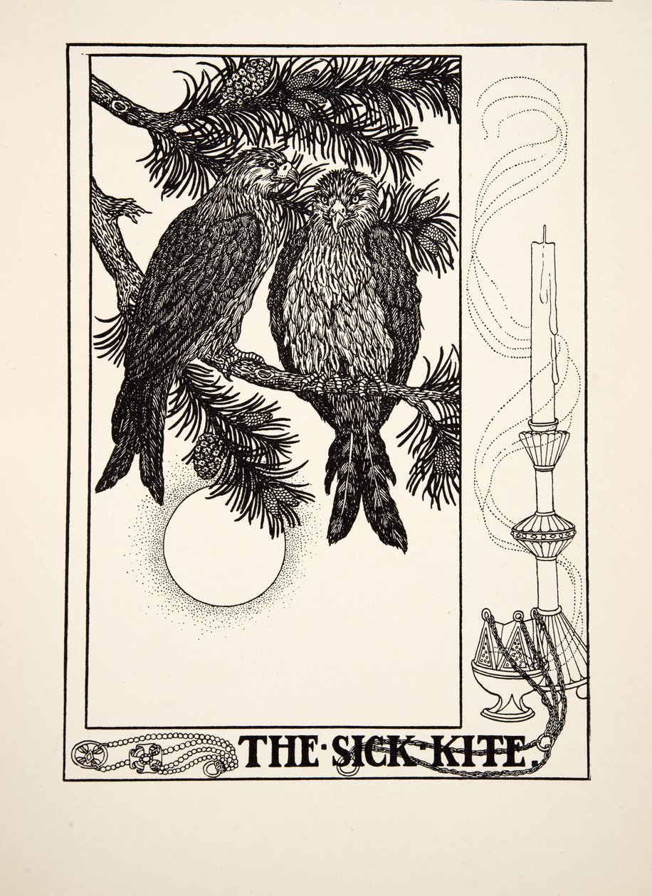 De zieke wouw, uit Honderd fabels van Aesopus door Percy J. Billingshurst