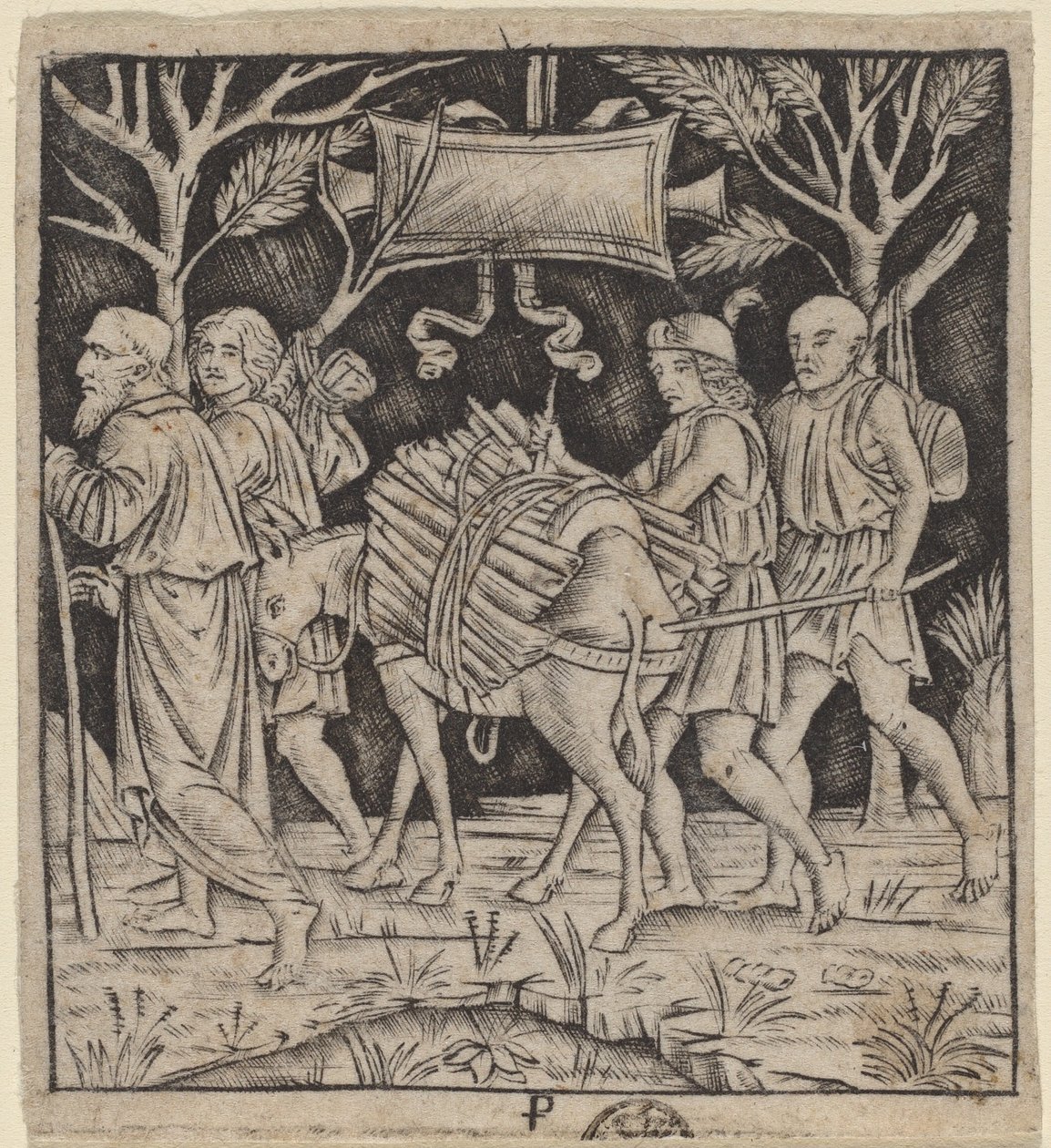 Abraham en Isaak op Weg naar de Berg Moria door Peregrino da Cesena