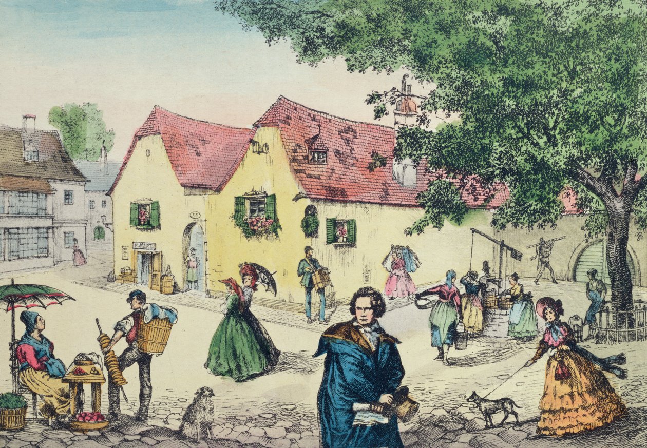 Heiligenstadt Testament Huis in Wenen waar Beethoven verbleef in een poging zijn doofheid te genezen door Perger