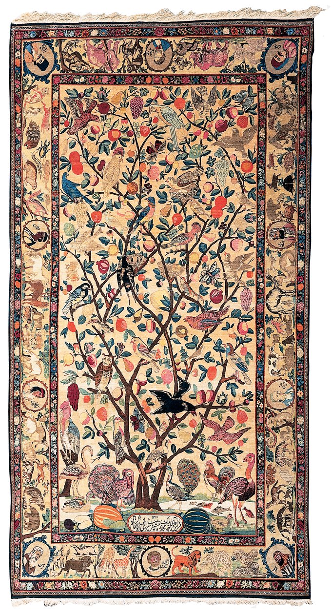 Een fijne Kirman tapijt, 1898-99 door Persian School