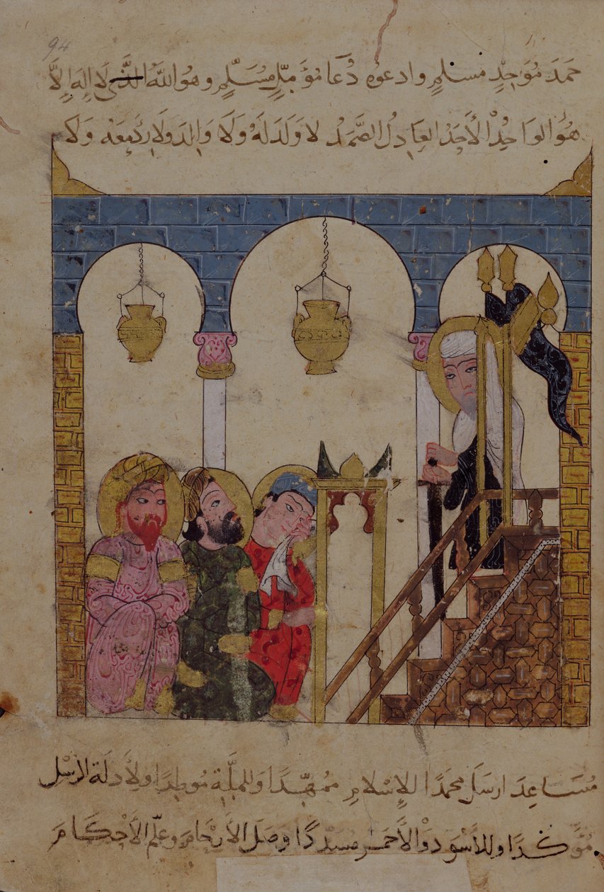 Abu-Zayd predikend in de moskee van Samarkand uit 