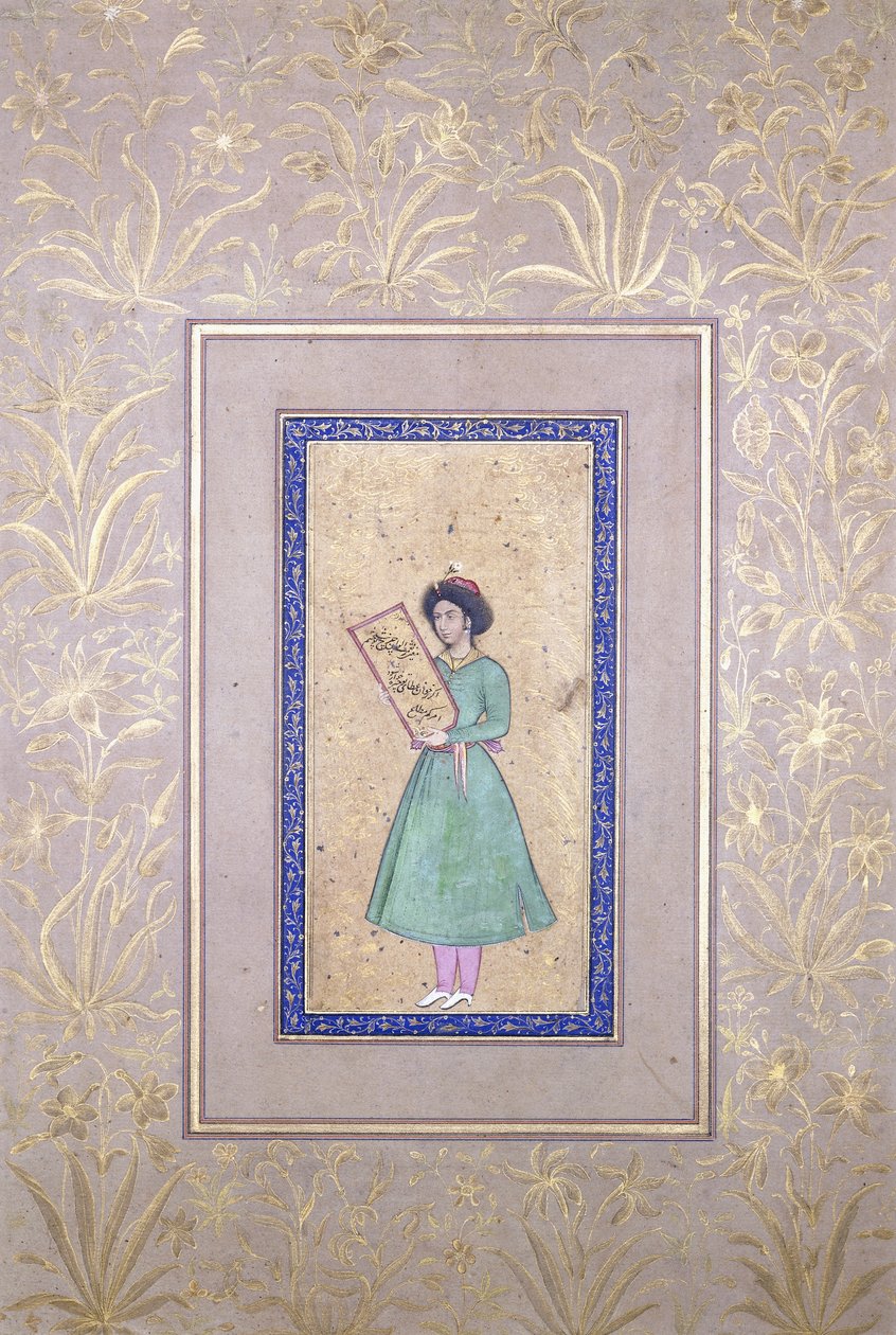Portret van een jeugd, eind 17e eeuw door Persian School
