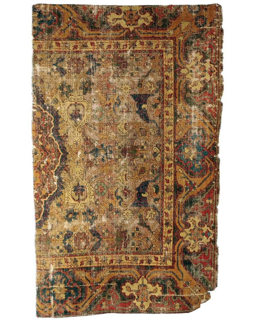 Ongebruikelijk klein Tabriz medaillon tapijtfragment, Noordwest-Perzië, eerste helft 16e eeuw door Persian School