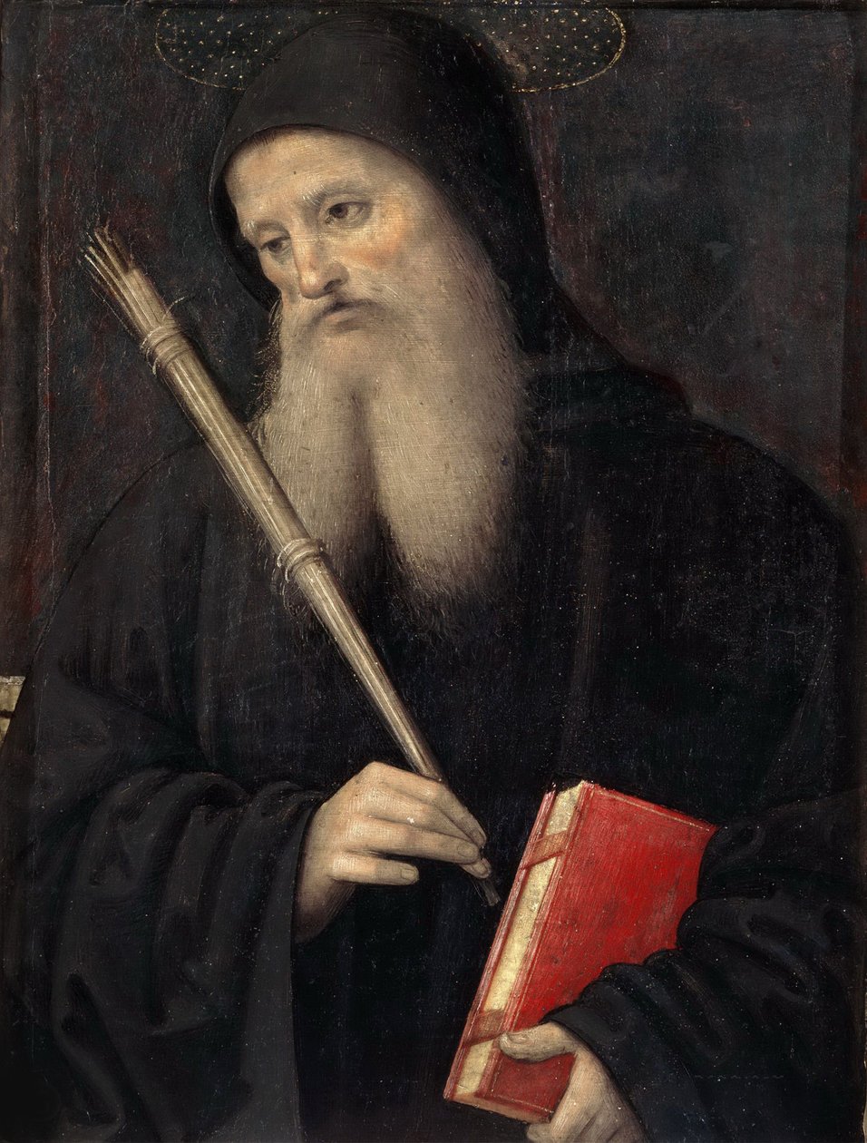 Sint Benedictus Predella van het San Pietro Polyptiek, ca. 1497 door Perugino