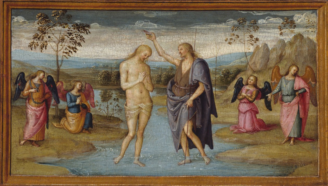 De Doop van Christus door Perugino