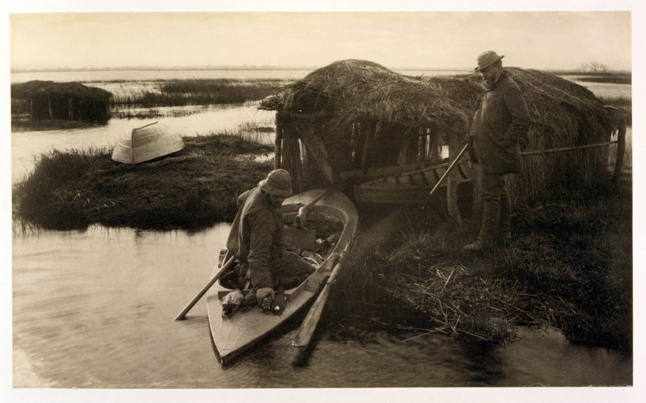 De jager keert terug, Leven en landschap op de Norfolk Broads, c.1886 door Peter Emerson und Thomas Goodall