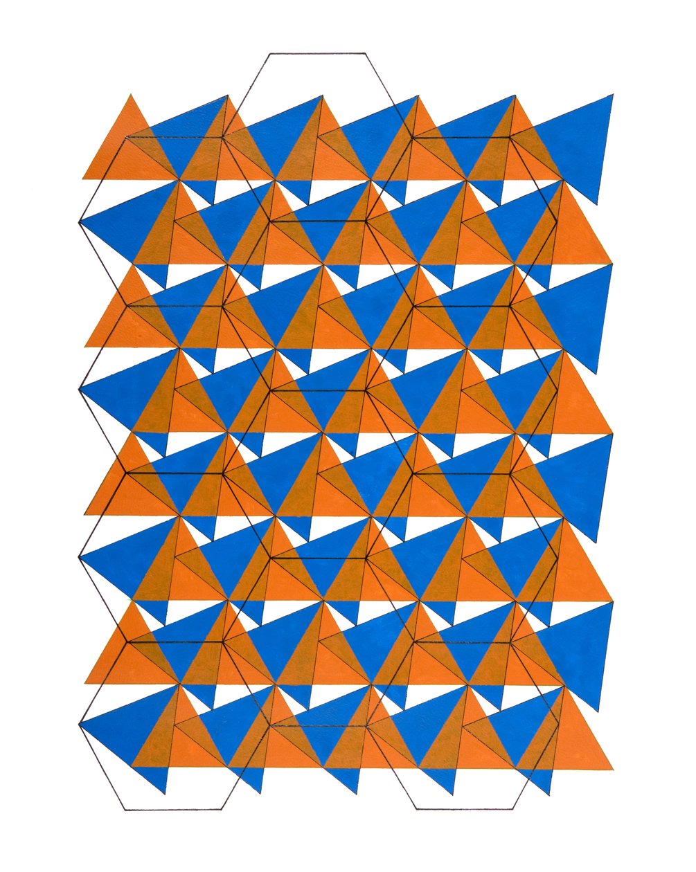 Overlappende rasters, 2007 door Peter McClure