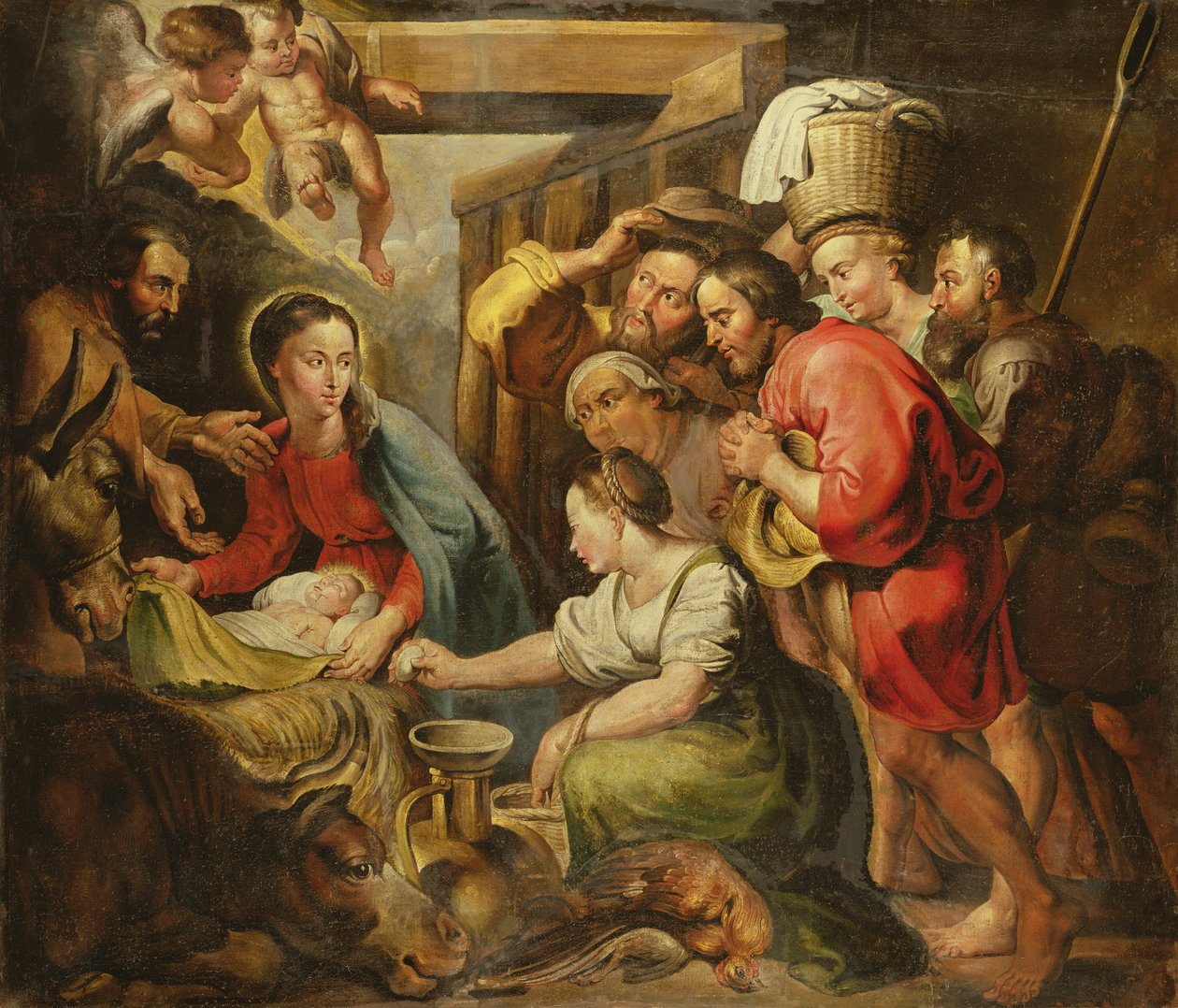 Aanbidding van de herders door Peter Paul Rubens