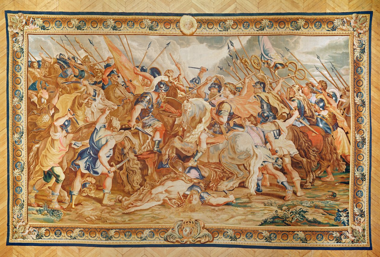 Constantijn in de strijd door Peter Paul Rubens