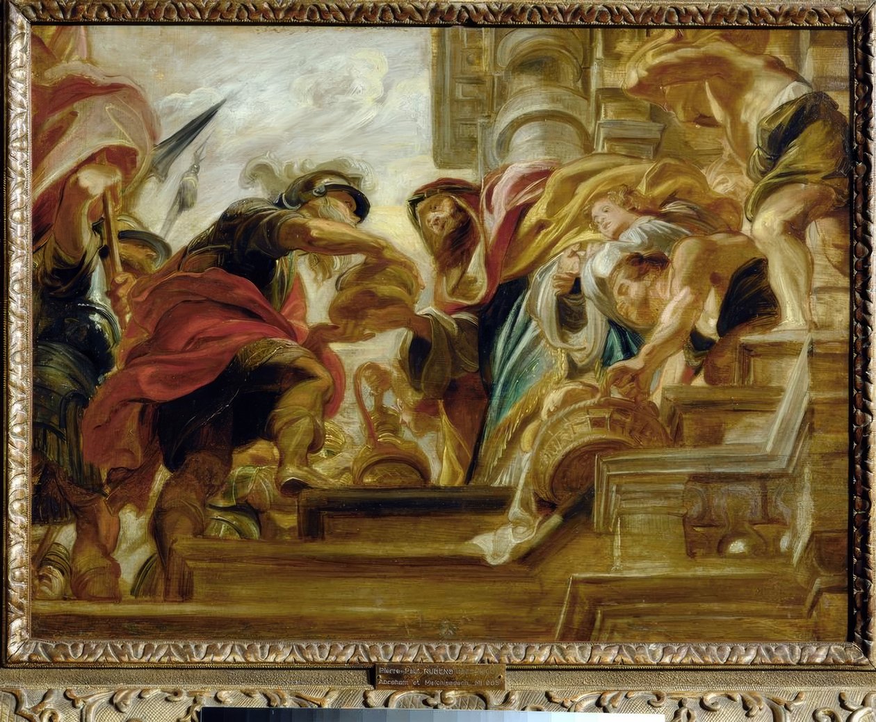 De ontmoeting van Abraham en Melchizedek door Peter Paul Rubens