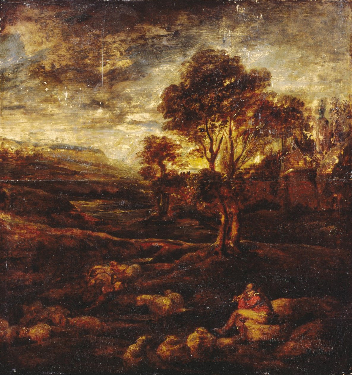 Avondlandschap door Peter Paul Rubens