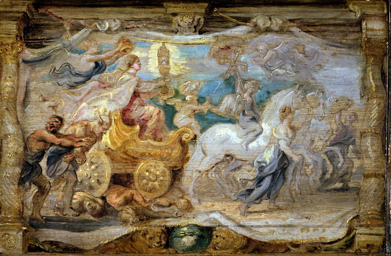 De triomf van de Eucharistie over onwetendheid en blindheid, ca. 1625-26 door Peter Paul Rubens