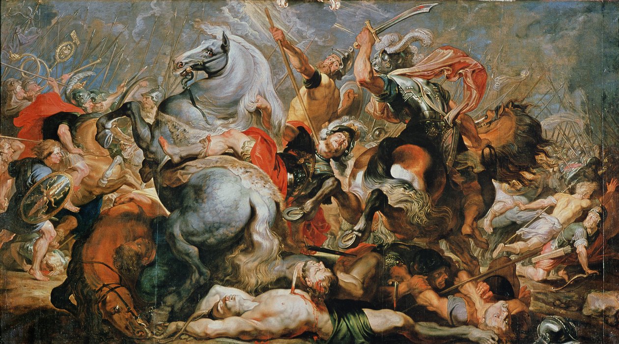 De overwinning en dood van Decius Mus door Peter Paul Rubens