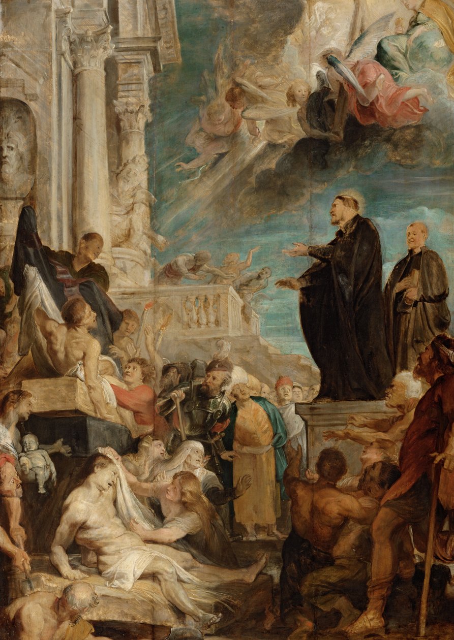 De wonderen van Sint Franciscus Xaverius, Modello door Peter Paul Rubens