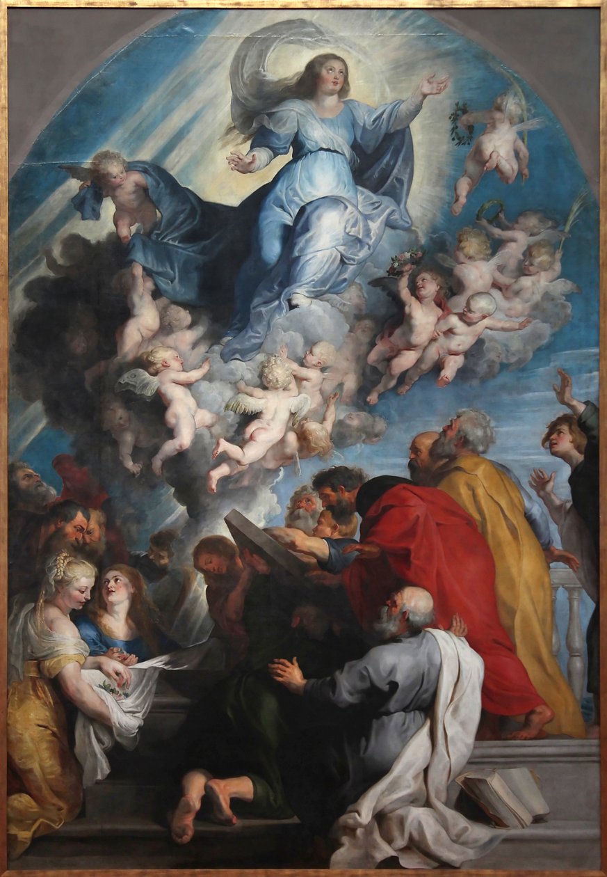 Hemelvaart van Maria door Peter Paul studio of Rubens