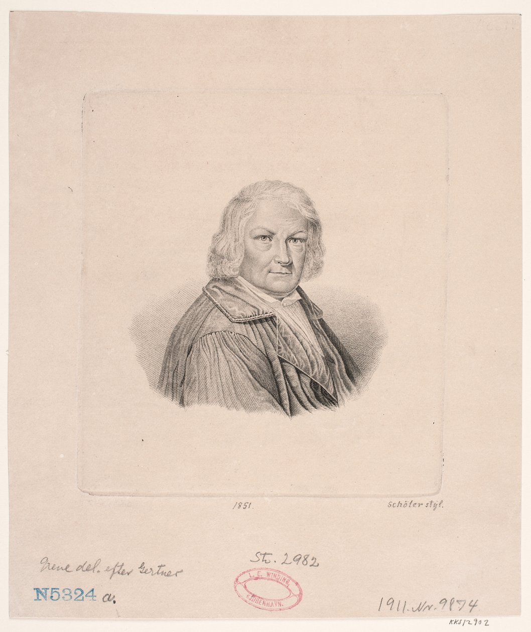 Thorvaldsen door Peter Christian Schøler