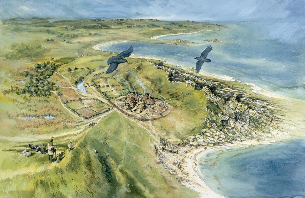 Nornour, Scilly-eilanden, 500 v.Chr., ca. 1990-2010 door Peter Dunn