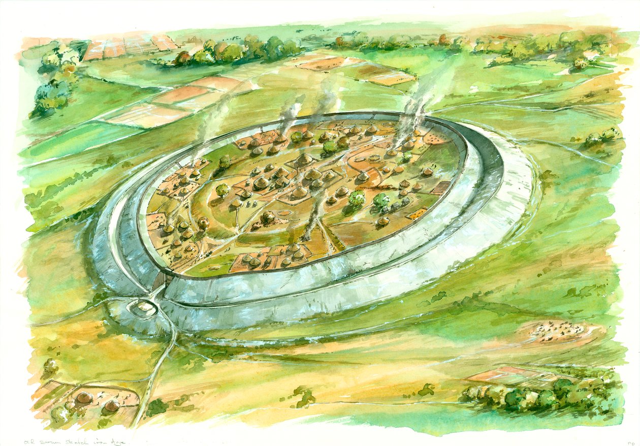 Oude Sarum, IJzertijd, ca. 1990-2010 door Peter Dunn