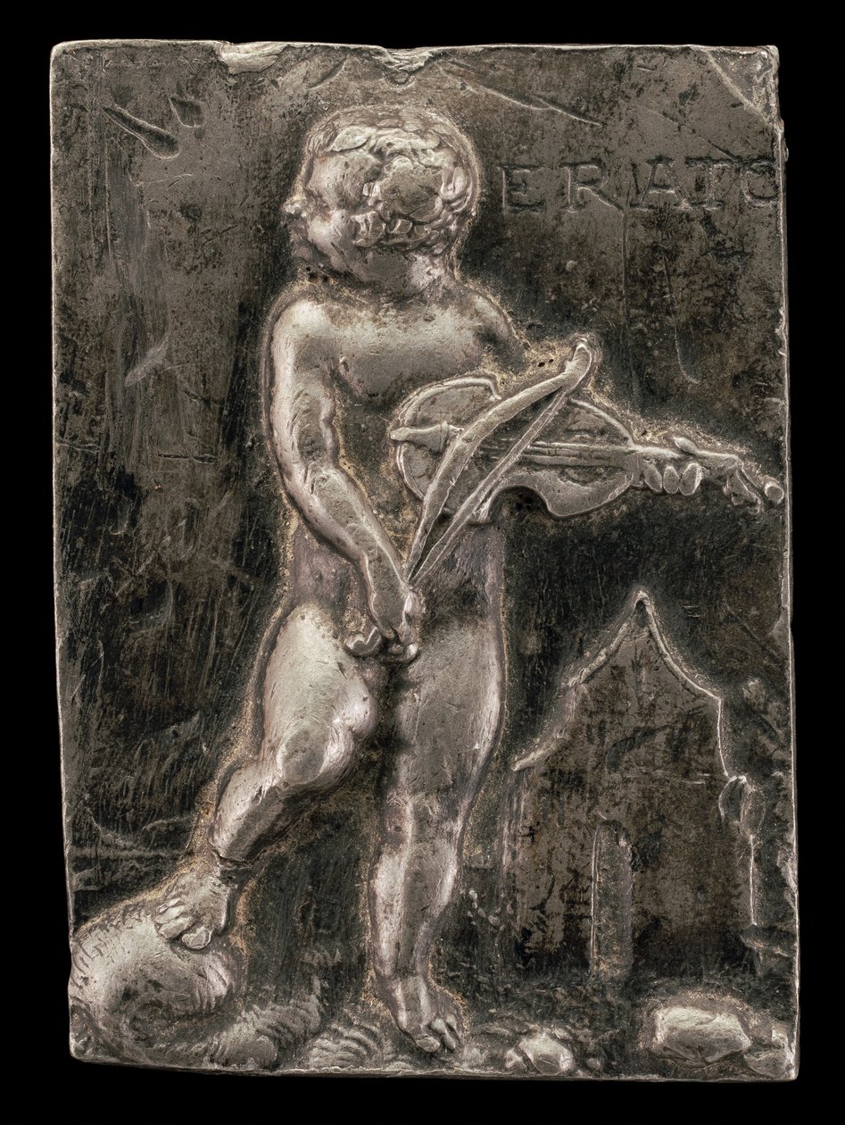 Een Putto die de Muze Erato Symboliseert, ca. 1540 door Peter Flötner