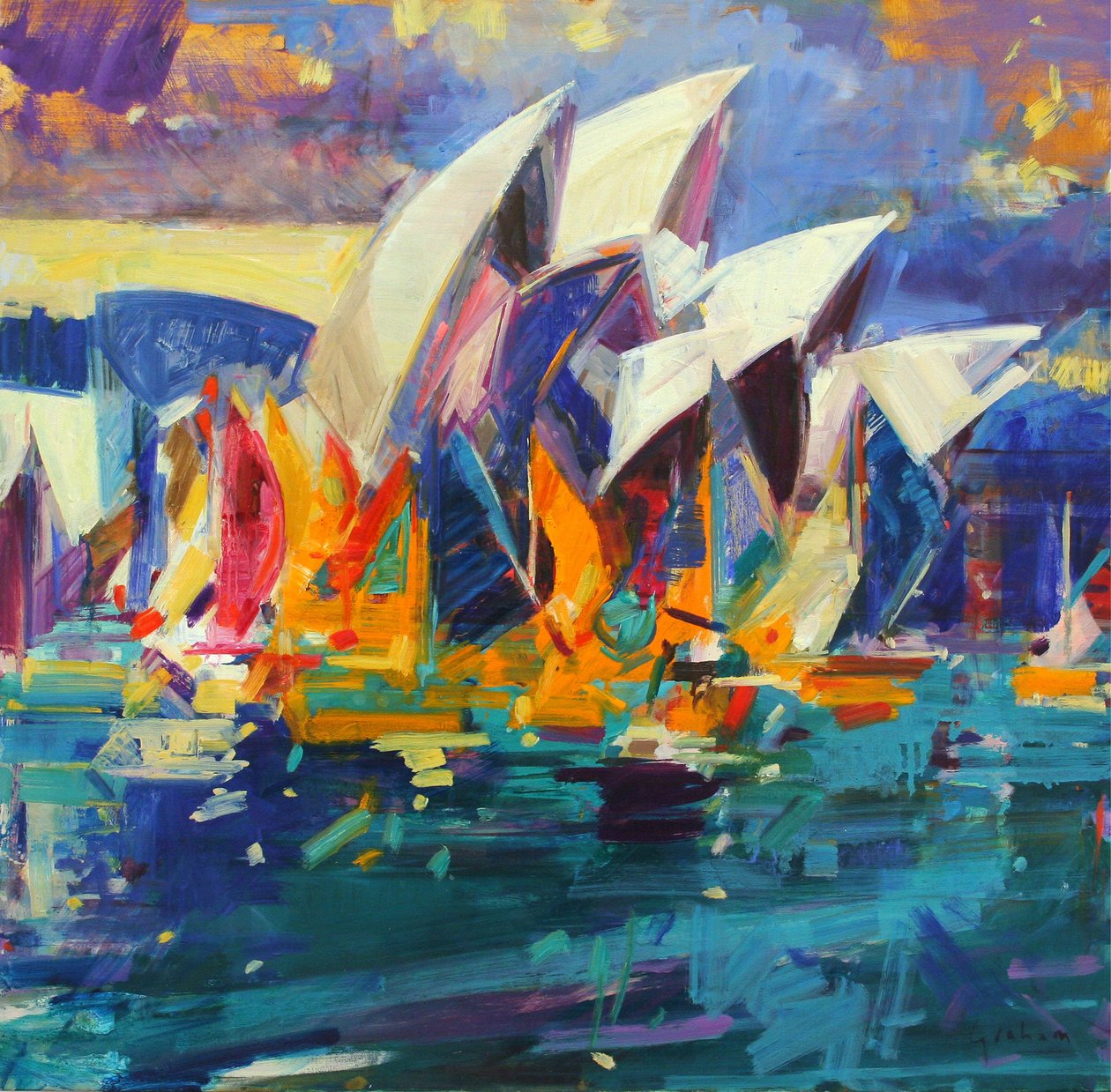 Sydney Flying Colours, 2012 door Peter Graham (Contemporary)