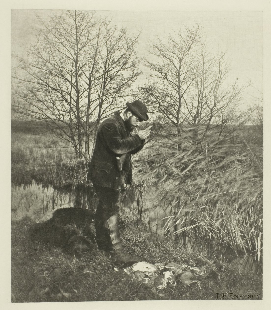 Bij de Covert Corner (Norfolk) door Peter Henry Emerson