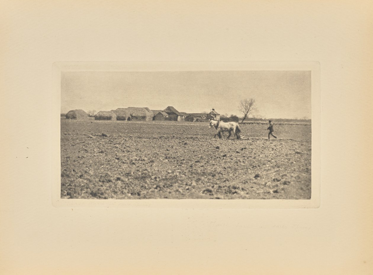 [Moerasboerderij in het vroege voorjaar] door Peter Henry Emerson