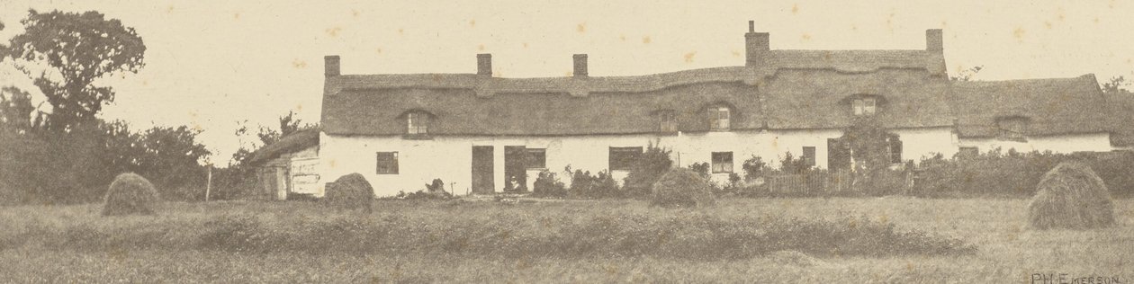 Norfolk Huisjes door Peter Henry Emerson