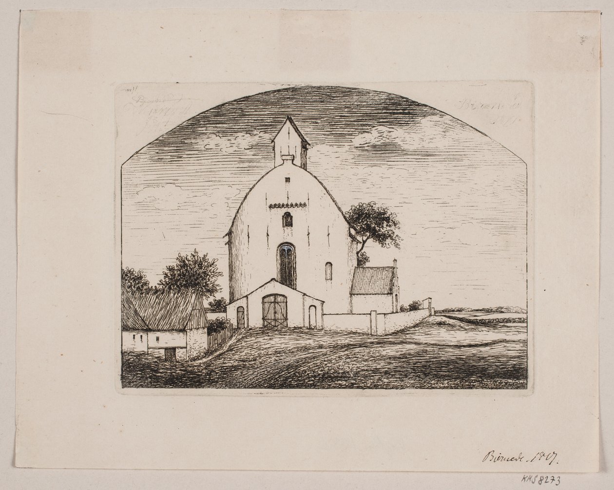 Bjernede kerk door Peter Herman Rasmussen