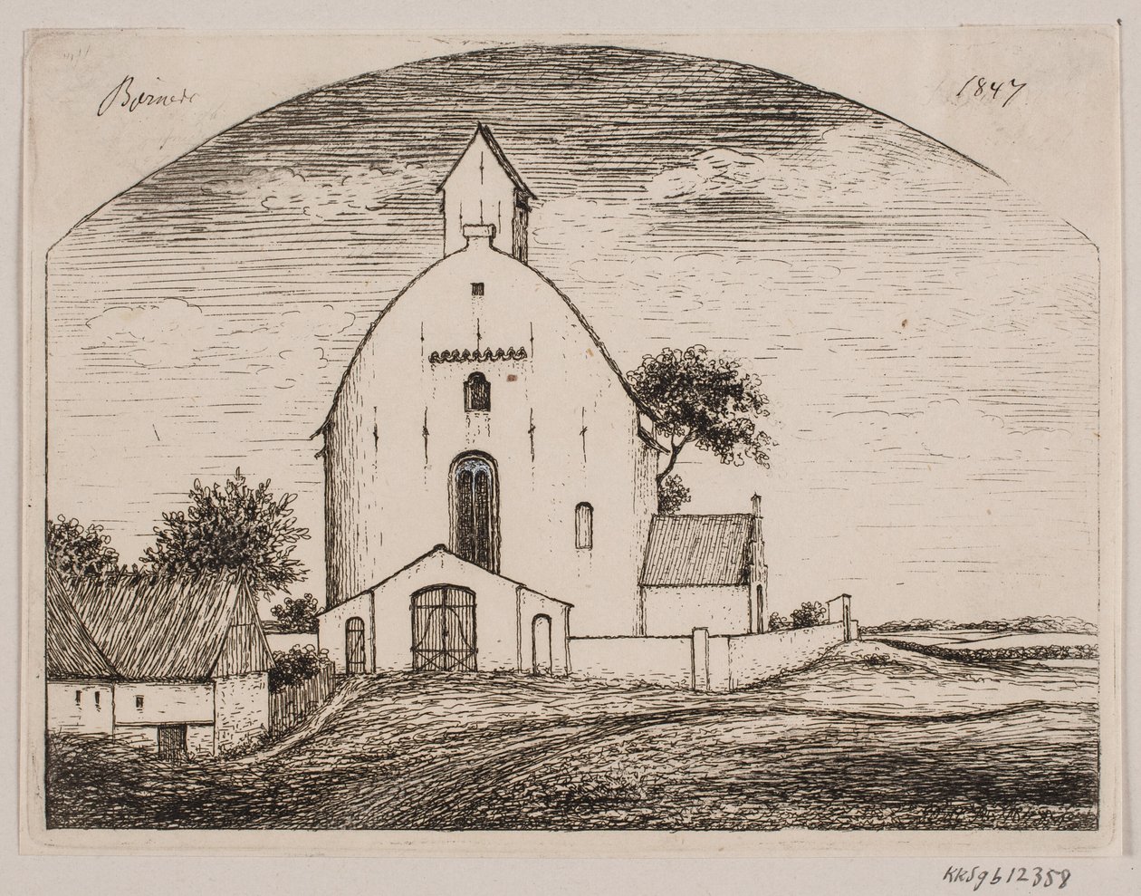 Bjernede kerk door Peter Herman Rasmussen