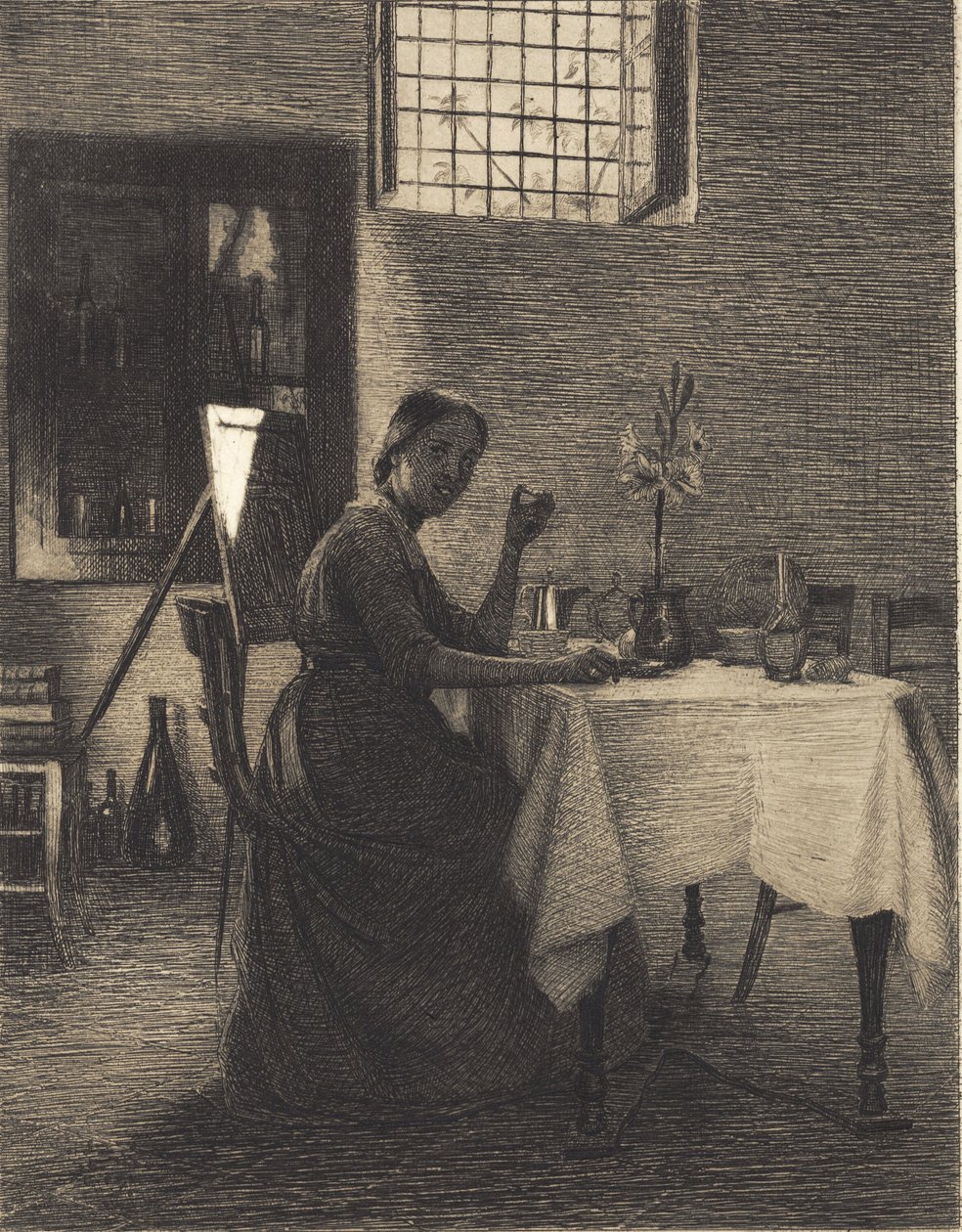 Bij de ochtendkoffie door Peter Vilhelm Ilsted