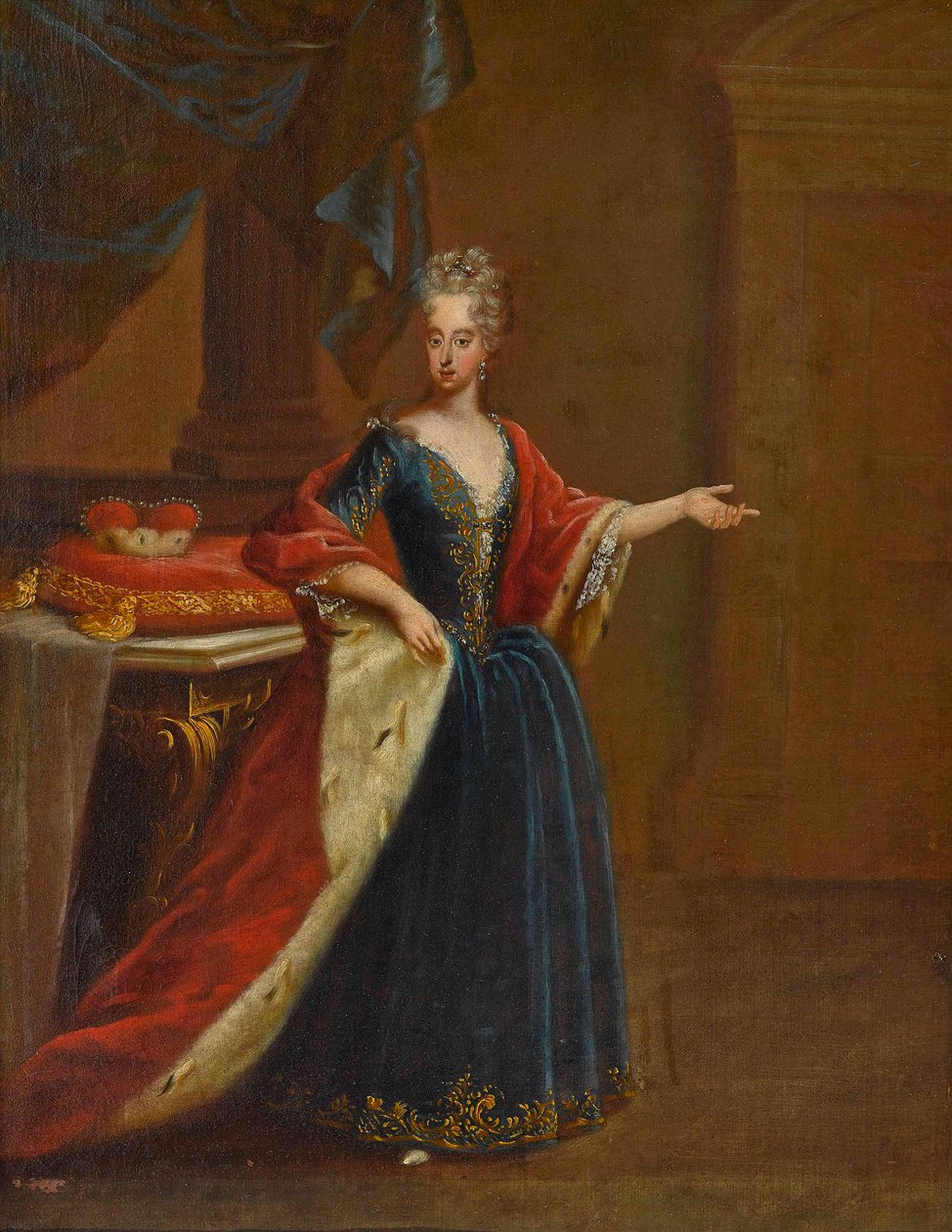 Portret van Maria Antonia van Oostenrijk 1669-1692, Keurvorstin van Beieren door Peter Jacob Horemans