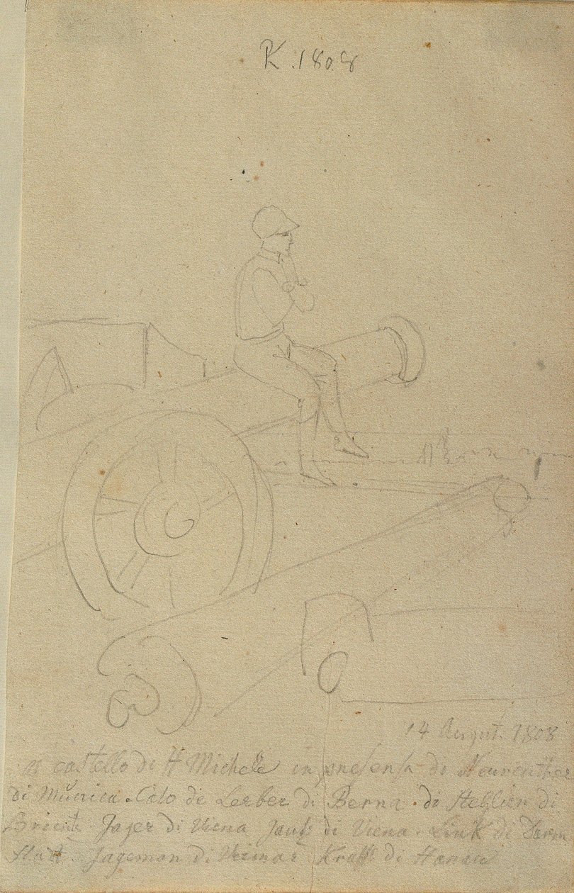Episode in het kasteel Michelsburg bij Ostia door Peter Krafft