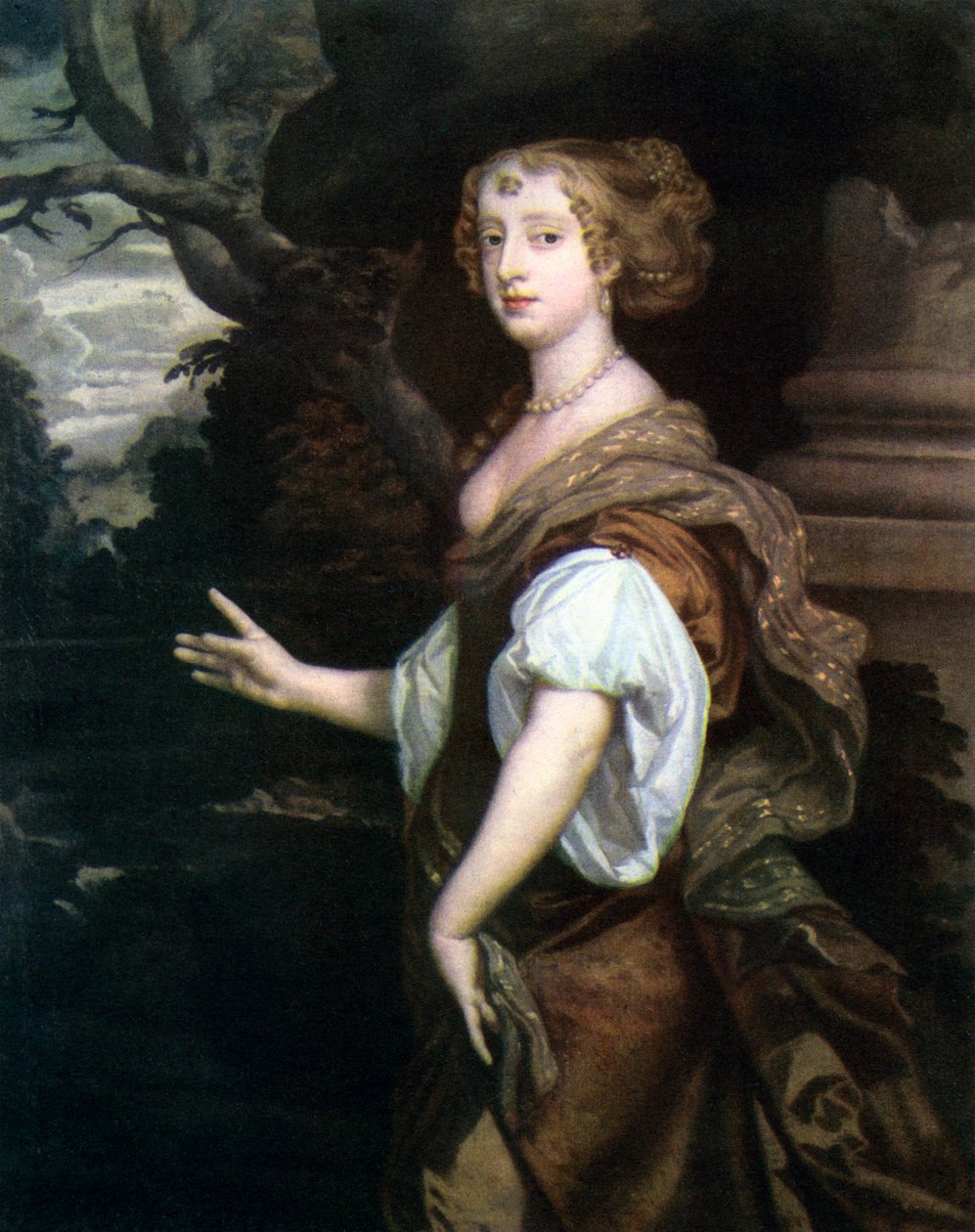 Elizabeth Wriothesley, gravin van Northumberland, ca. 1670s door Peter Lely