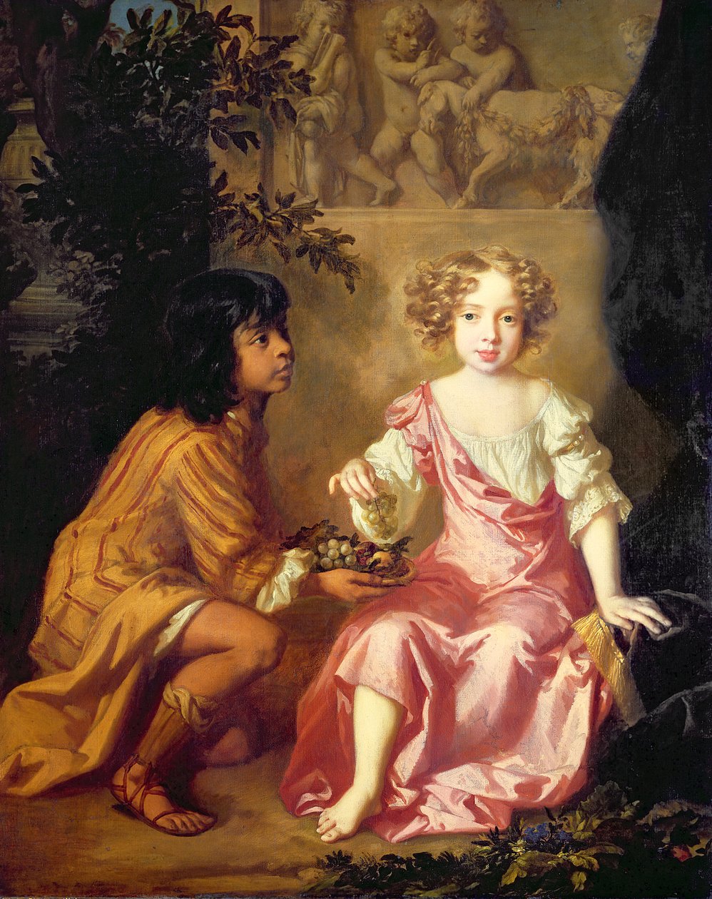 Lady Charlotte Fitzroy (1664-1719) later gravin van Lichfield (olieverf op doek) door Peter Lely