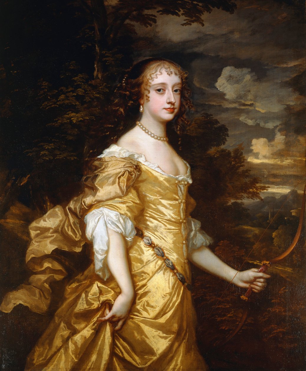 Portret van Frances Theresa Stuart, hertogin van Richmond en Lennox (1648-1702) door Peter Lely
