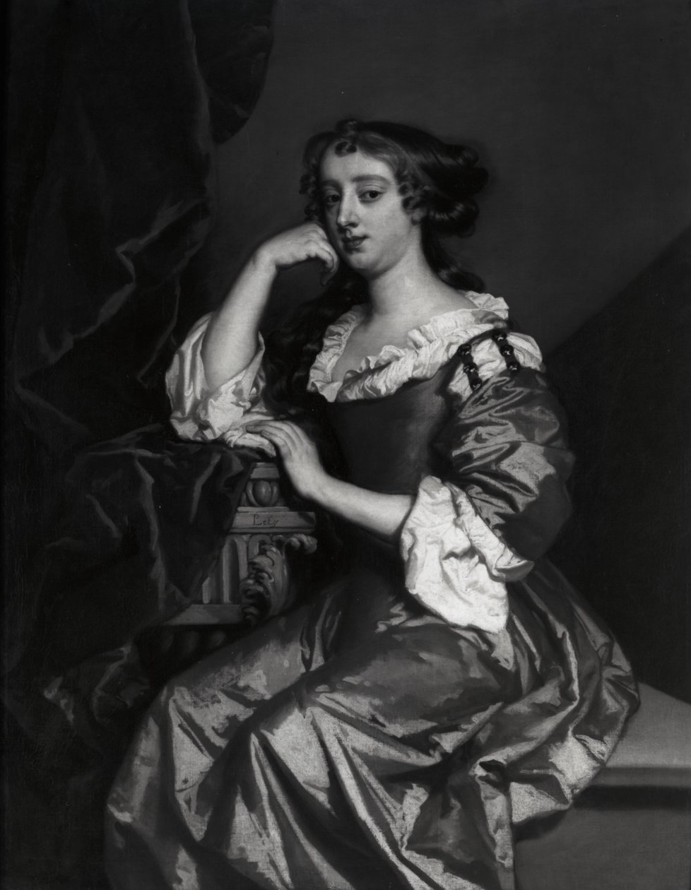 Portret van Lady Elizabeth Wriothesley, vrouw van de 11e graaf van Northumberland door Peter Lely
