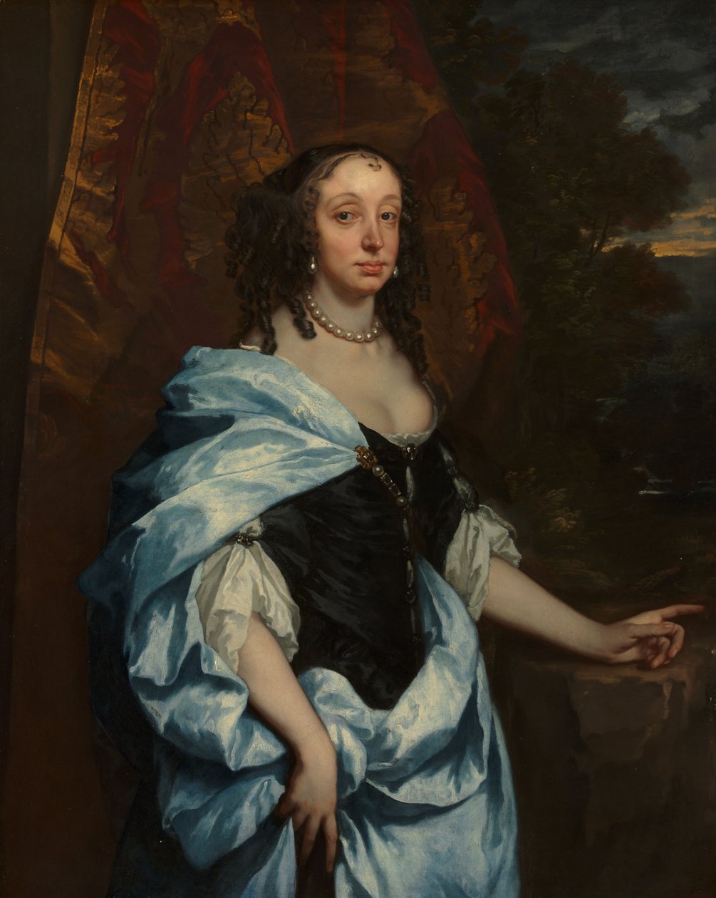 Portret van mevrouw Leneve, c.1657 door Peter Lely