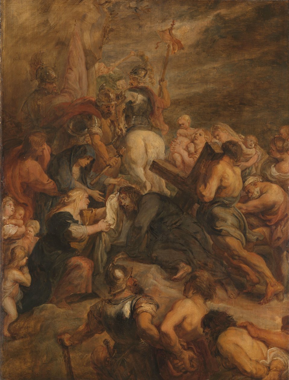 Christus op weg naar Golgotha door Peter Paul Rubens (workshop of)