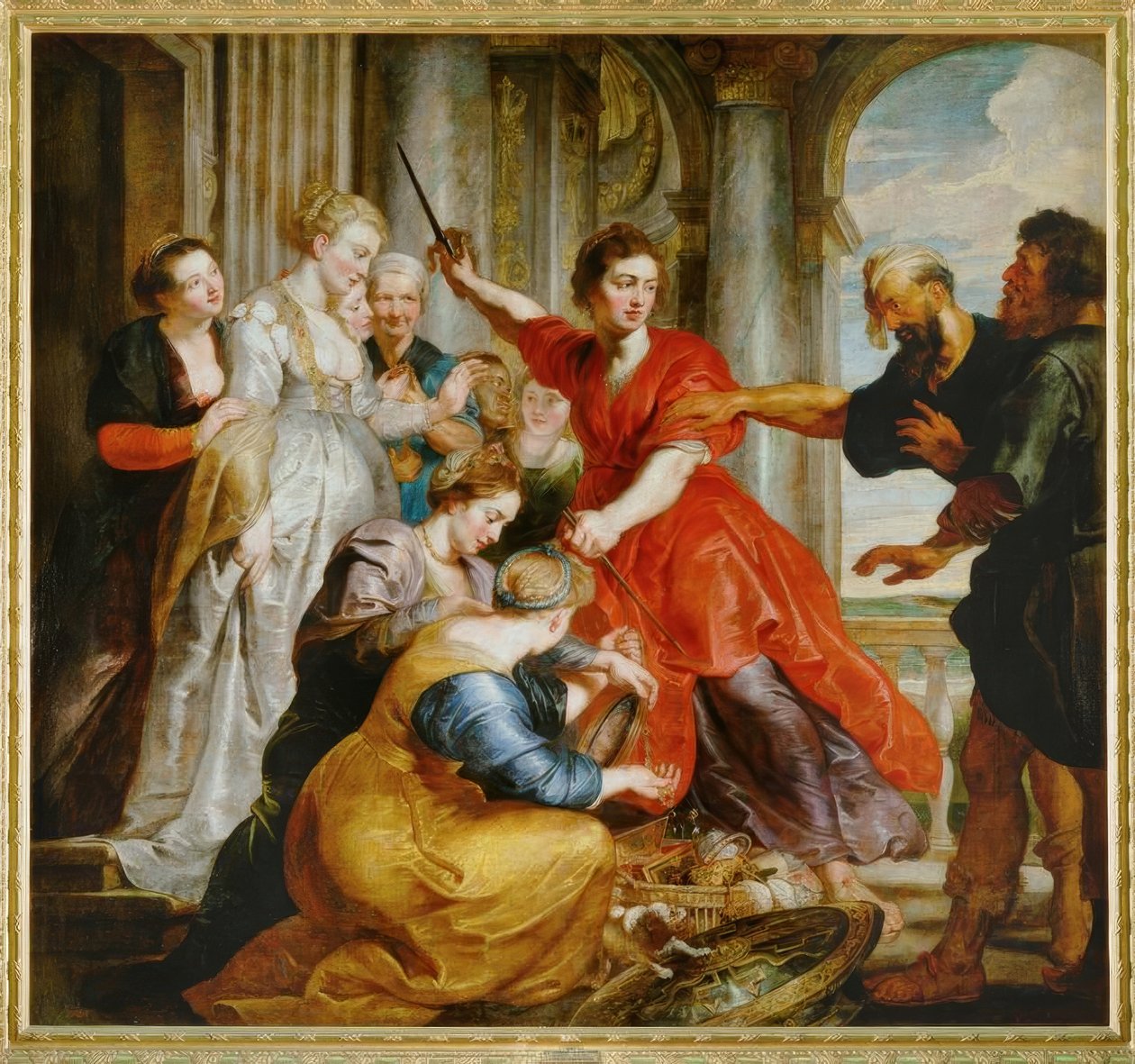 Achilles onder de dochters van Lykomedes door Peter Paul Rubens