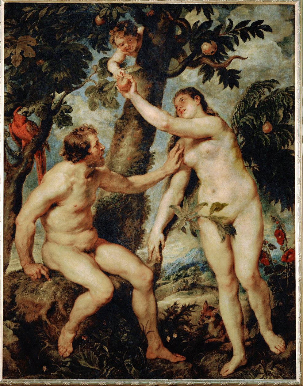 Adam en Eva door Peter Paul Rubens